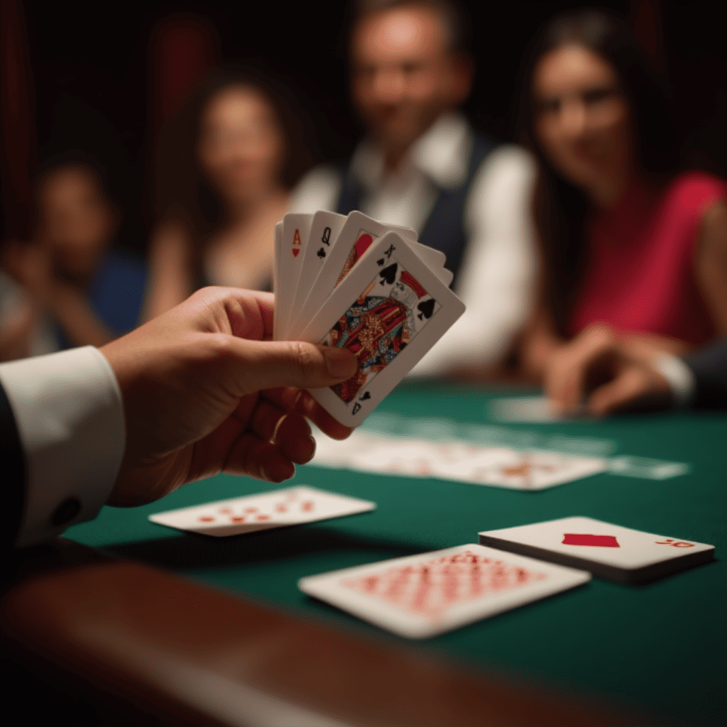 People playing Rummy